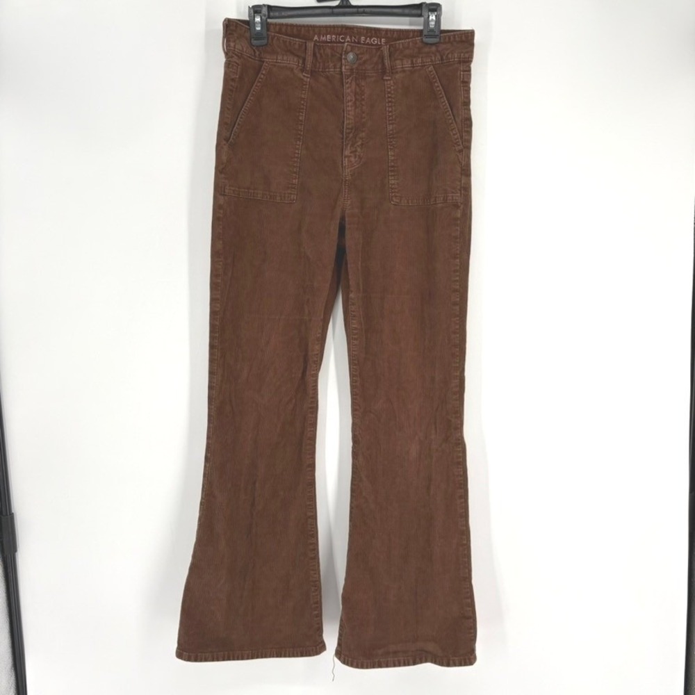 American Eagle Outfitters Brown Corduroy Flare Pants - Chocolate
